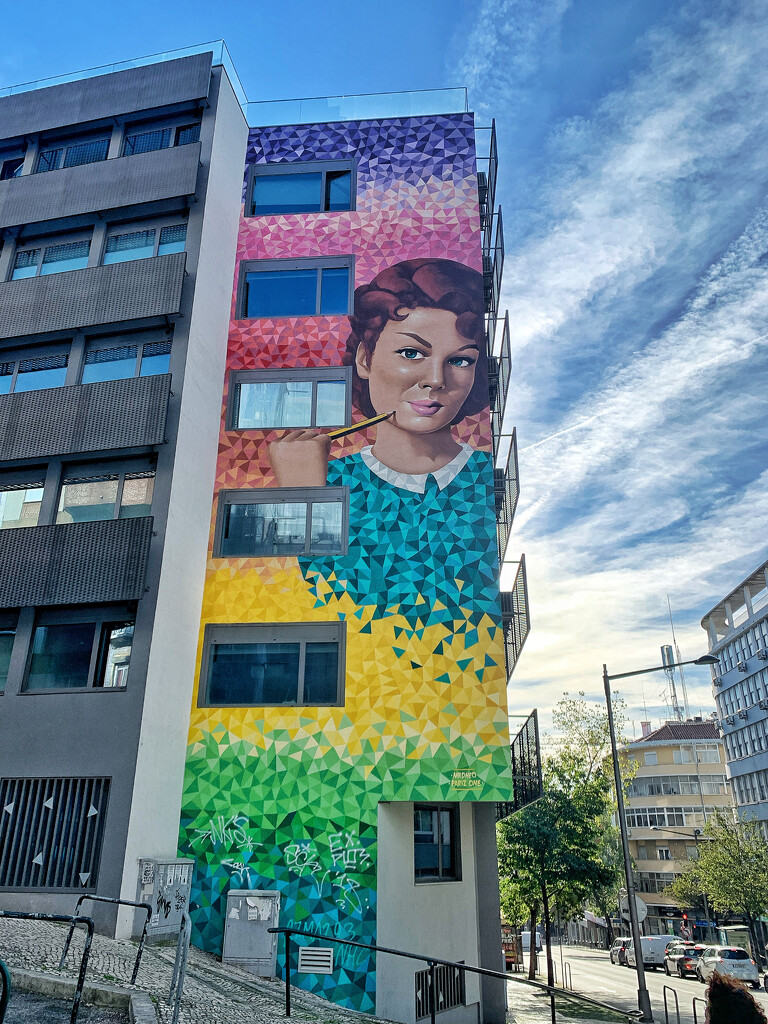 Mural in Lisbon.  by cocobella