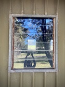 14th Nov 2022 - Selfie reflection framing the window through the window! Fluke find :)