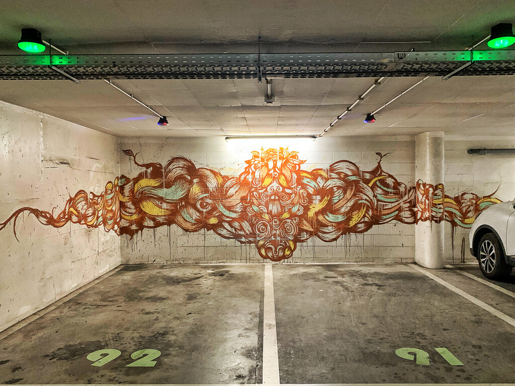 Art in parking lots.  by cocobella