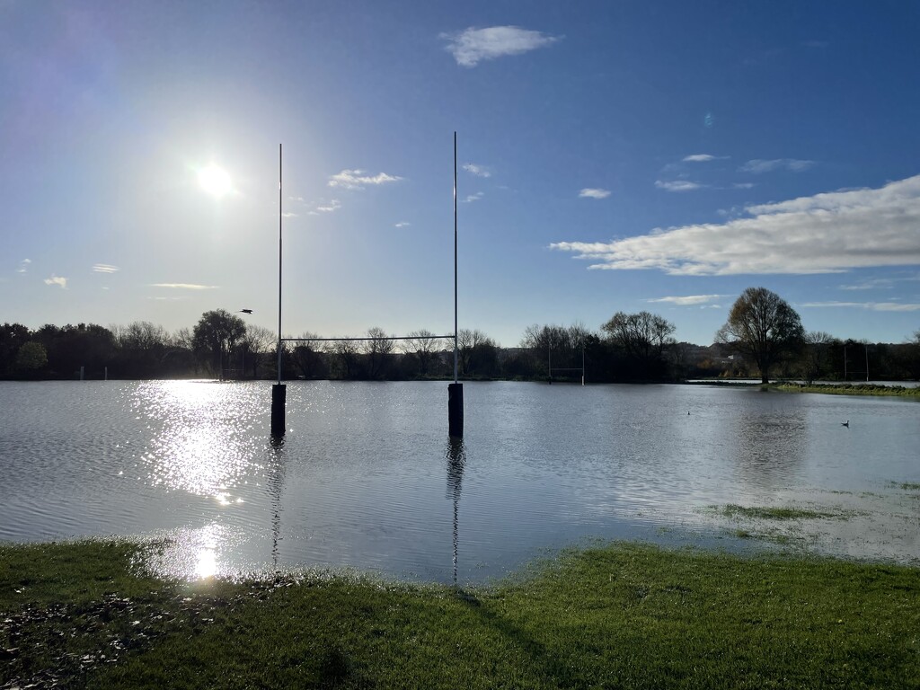 Waterlogged Rugby Pitch  by jeremyccc