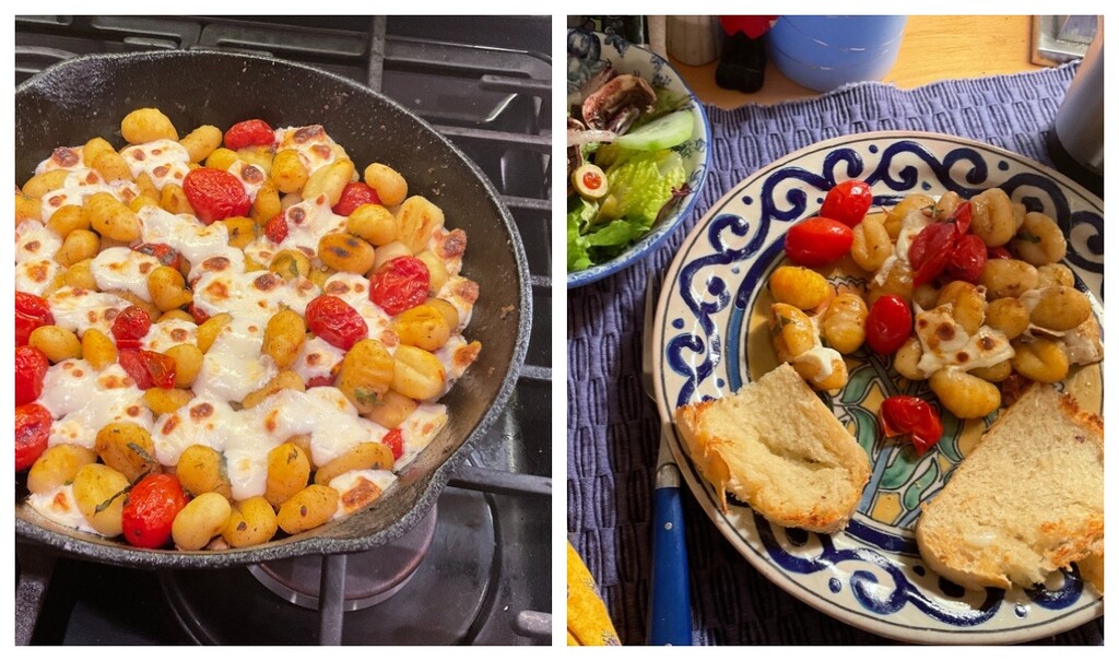 Crispy Gnocchi With Burst Tomatoes and Mozzarella by allie912
