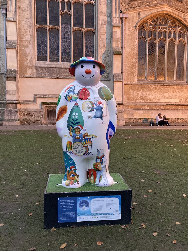 Snowmen in Town by elainepenney