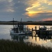 Shrimp boat and sunset