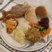 Thanksgiving Meal on Plate