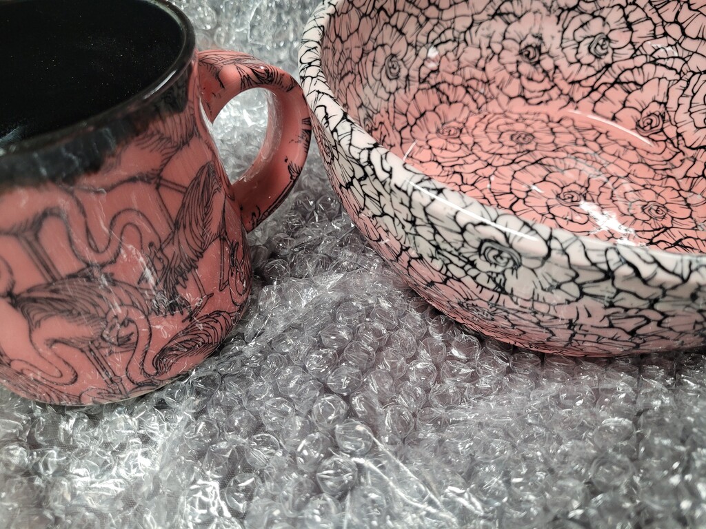 Pink pottery by scoobylou