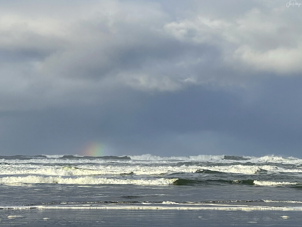 Rainbow Over the Ocean by jgpittenger