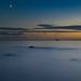 New moon and evening light. by billdavidson