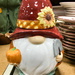 Autumn gnome cookie jar