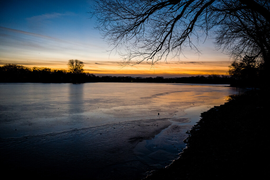 Ice on the Lake at Dawn by tosee