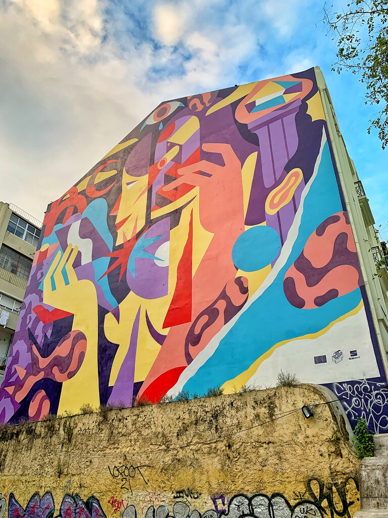Colorful mural in Lisbon.  by cocobella