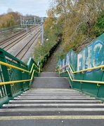 3rd Dec 2022 - Train bridge steps and graffiti 