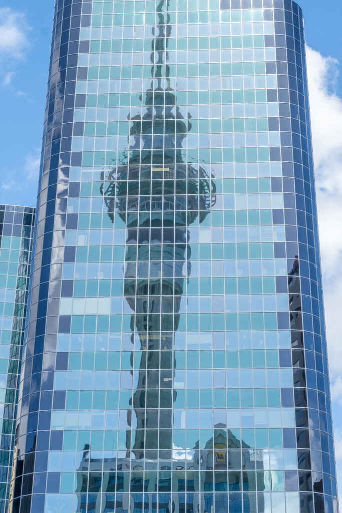 Our Skytower reflected by creative_shots