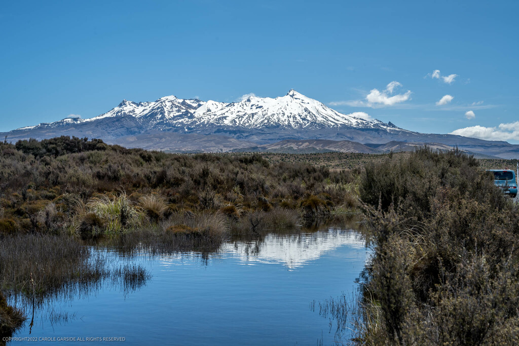 Mount Ruapehu reflected by yorkshirekiwi