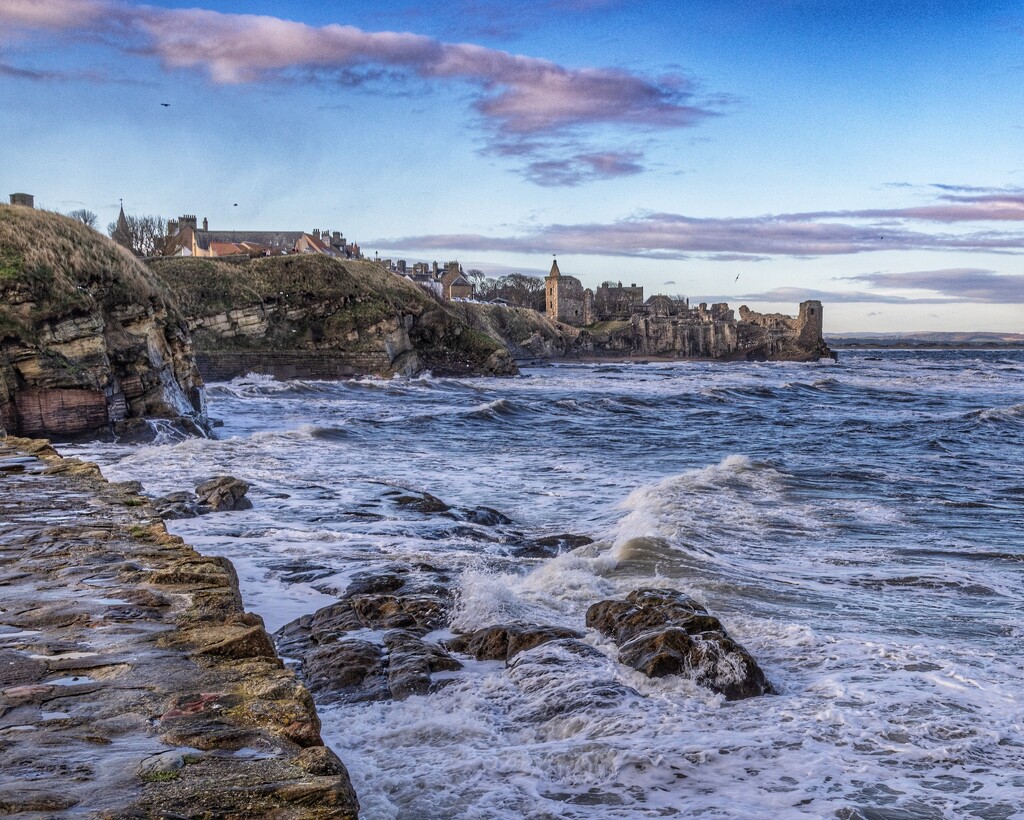St Andrew’s castle from the pier. by billdavidson