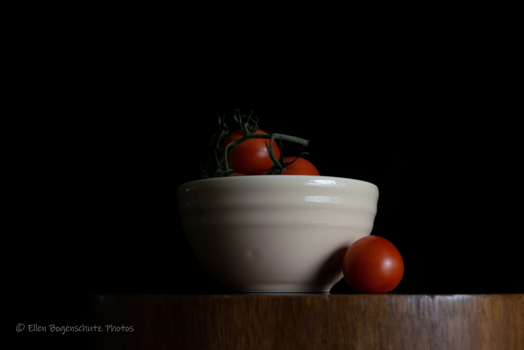 Tomatoes and Bowl  by theredcamera