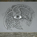 Winged Eye drawing  by metzpah