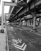 8th Dec 2022 - Bike lane under elevated tracks