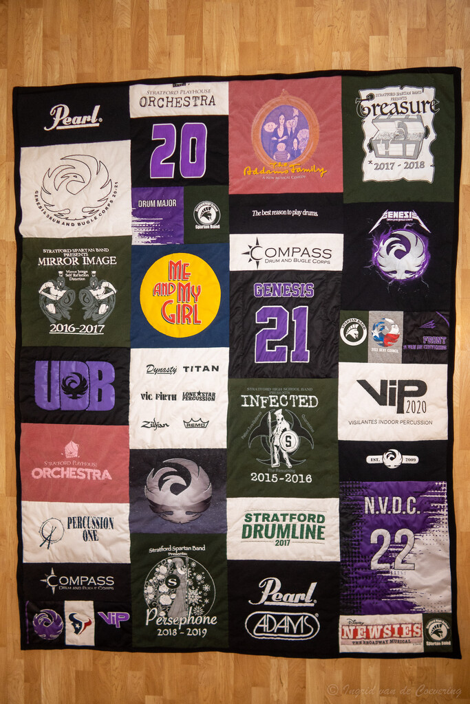 T-shirt quilt by ingrid01