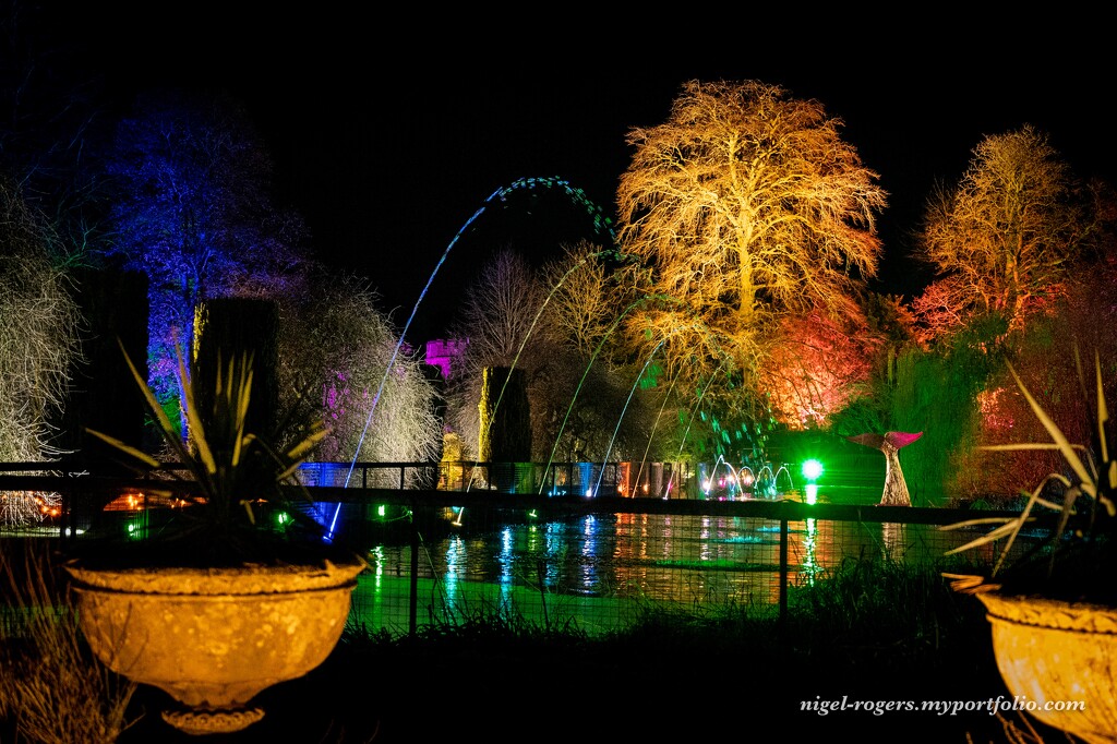 Sudley Castle Christmas Lights by nigelrogers