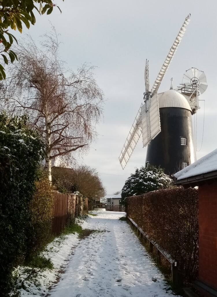 Windmill in the Snow  by g3xbm