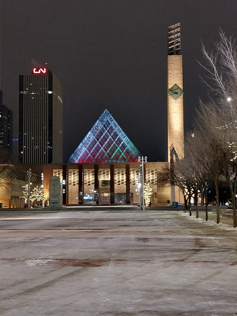 City Hall On A Winter Night by bkbinthecity