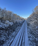 15th Dec 2022 - Snowy train tracks 