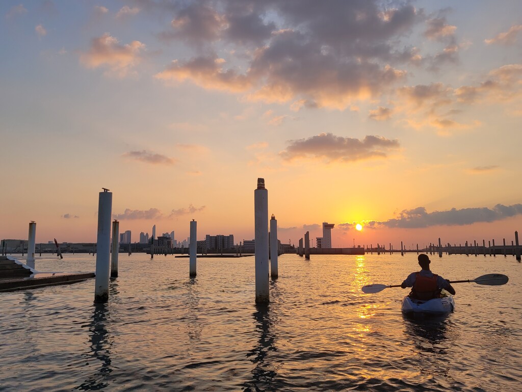 Sunset Kayaking by clearday