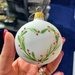 Green heart on ornament.  by cocobella