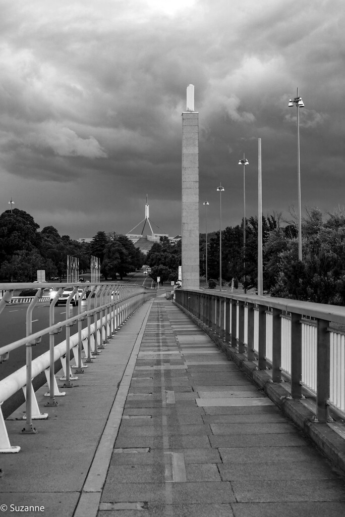 Stormy skies over Parliament House, Canberra by ankers70