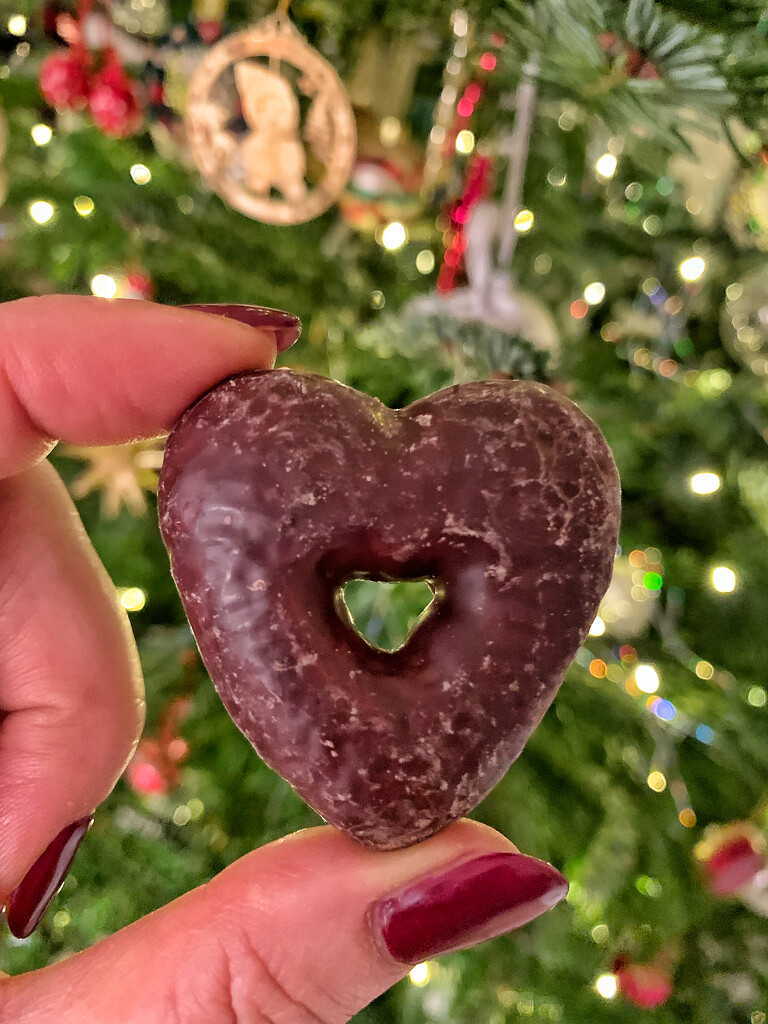 Chocolate heart cookie.  by cocobella