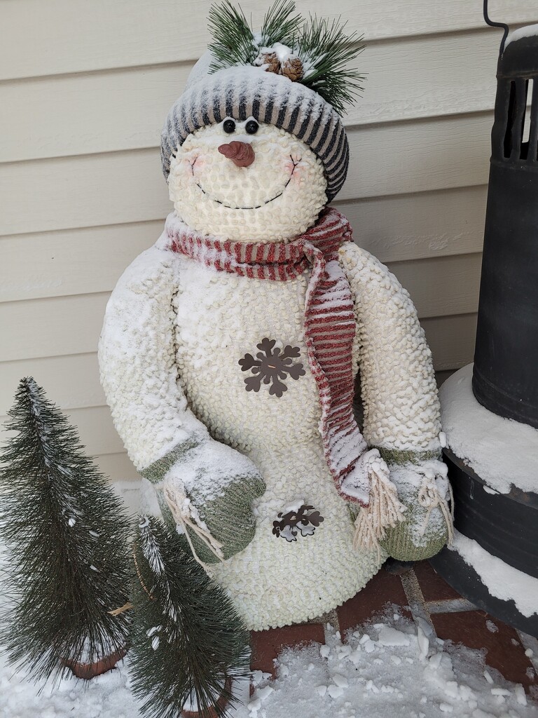 An actual real snowman now.  by scoobylou