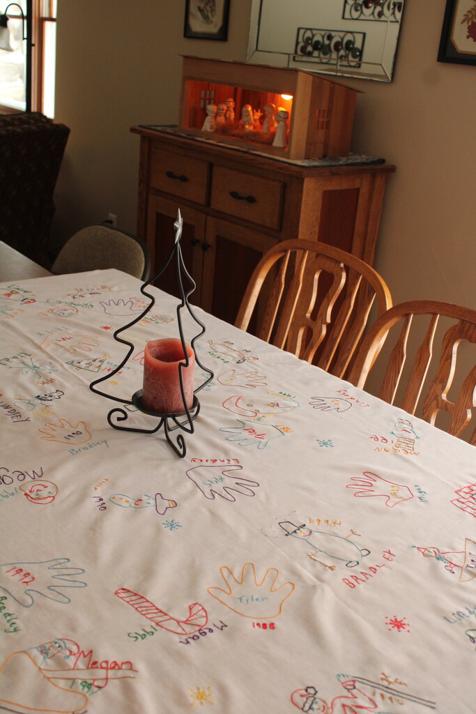 Holiday tablecloth by mltrotter