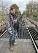 25th Dec 2022 - Alex on the tracks 