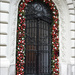 Gate decorated for the holidays by kork