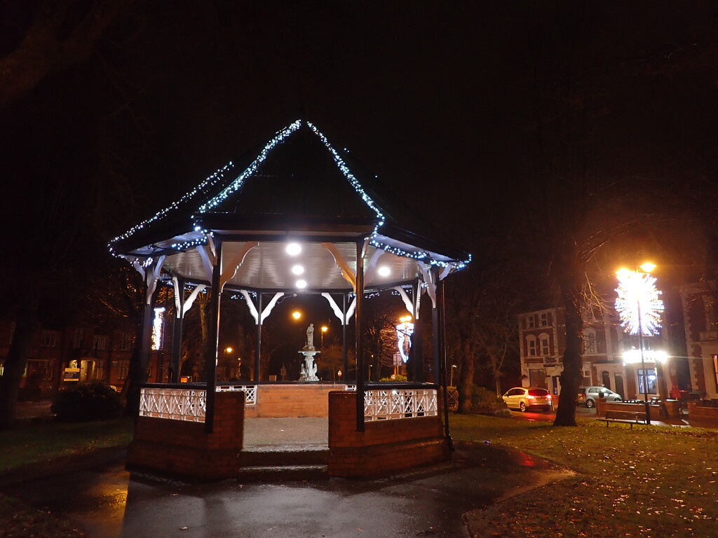 Bandstand on a wet evening by speedwell
