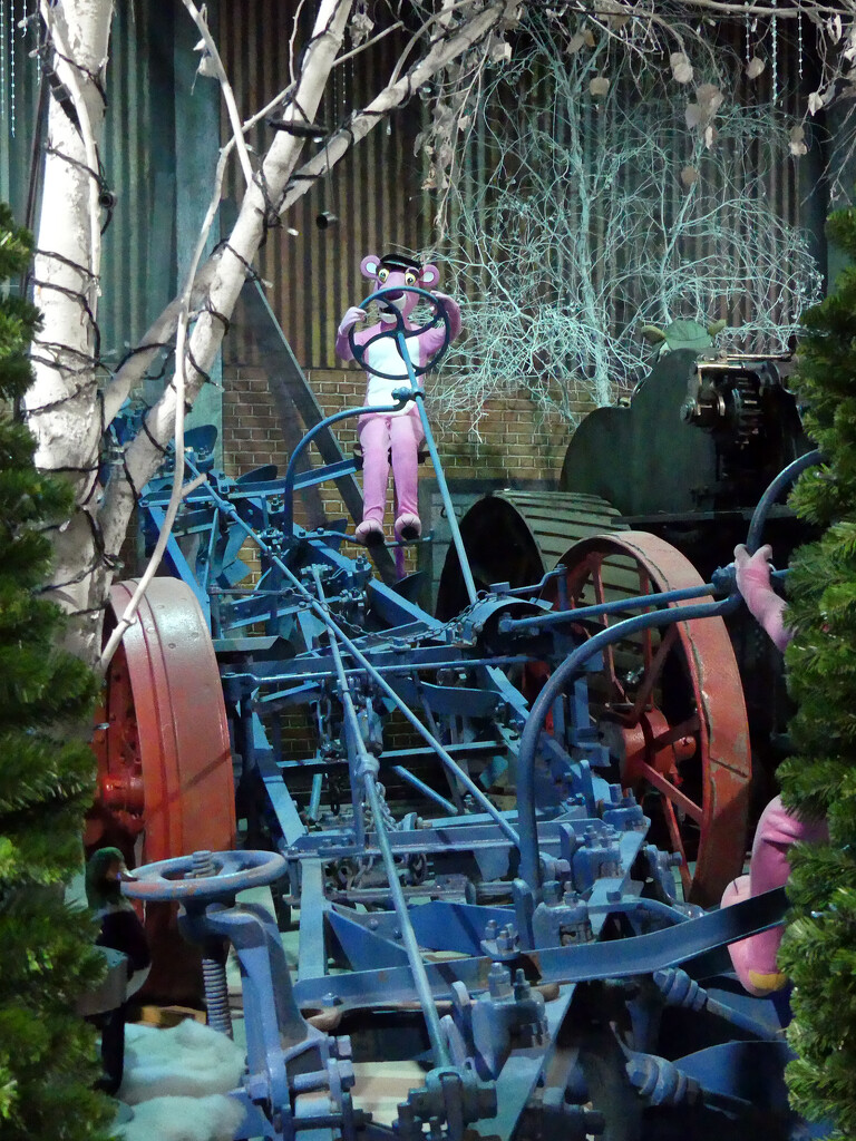 The pink panther does farming  by gareth