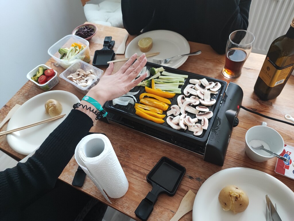 Introducing raclette to J. by nami