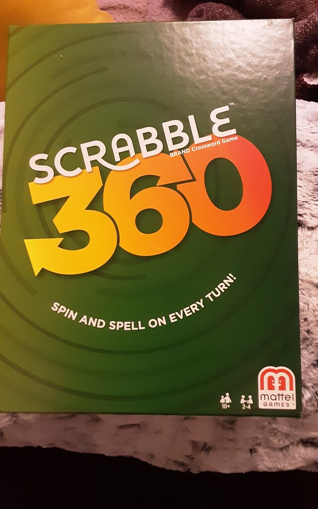 We enjoy playing Scrabble 360. by grace55