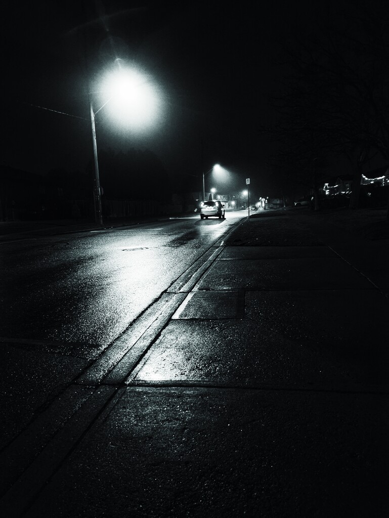Misty night on the roads by ljmanning