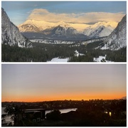 3rd Jan 2023 - My daughter sent me the photo from her hotel in Banff, Canada. I sent her my view just to remind her!!