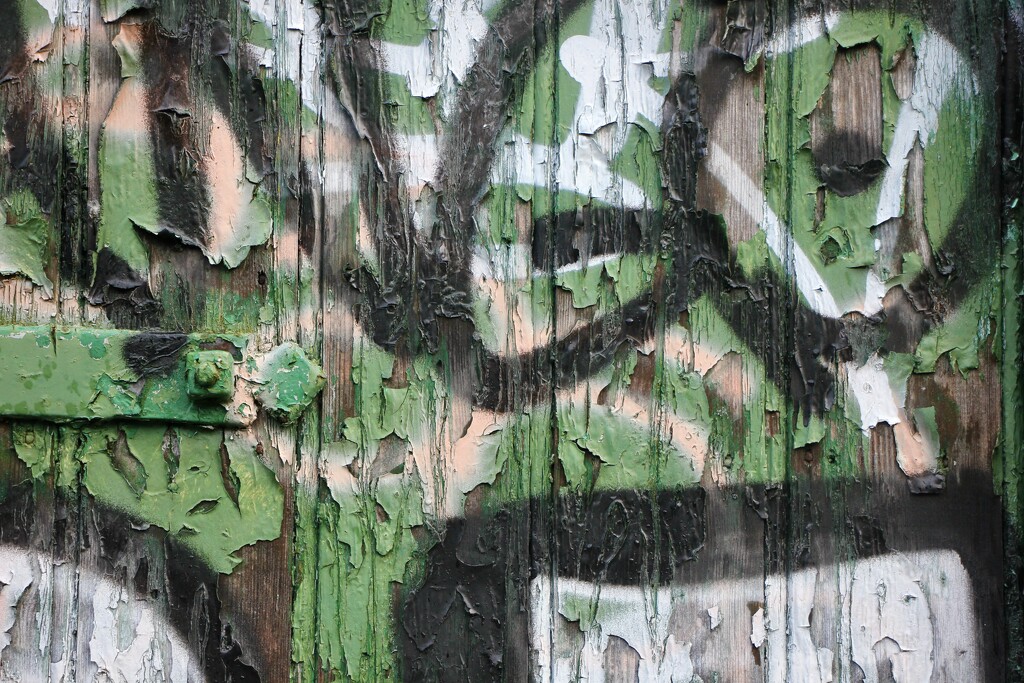 Peeling Paint and Graffiti by jamibann