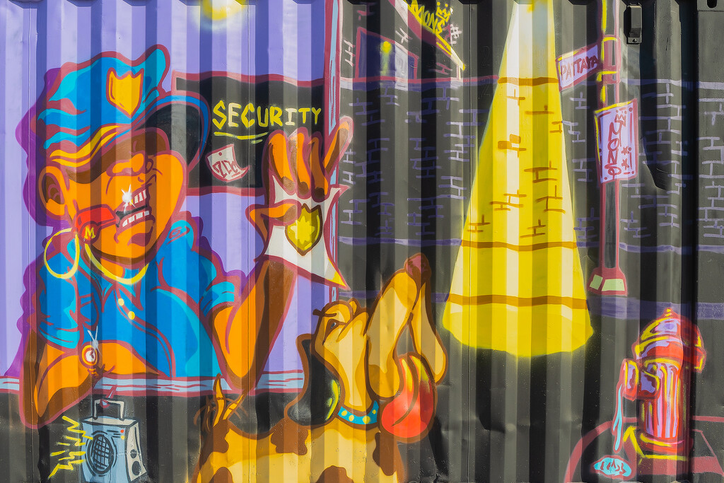 Street Art - Security Van by lumpiniman