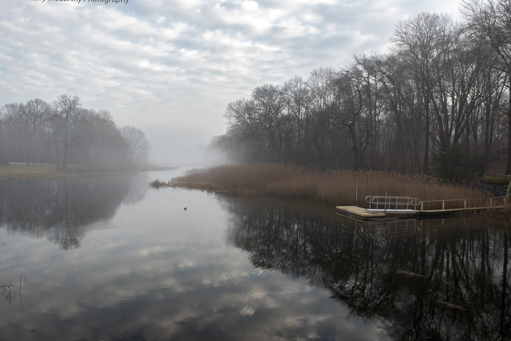 River in the fog by mccarth1