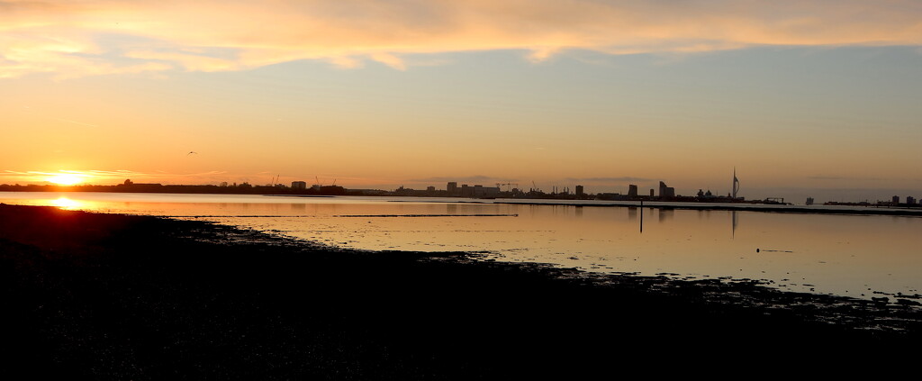 Sunrise Over Portsmouth by davemockford