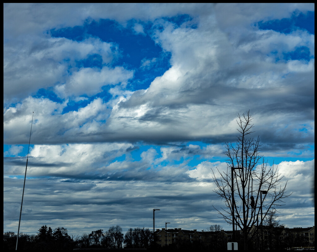 Some Blue but Clouds Moving In by hjbenson