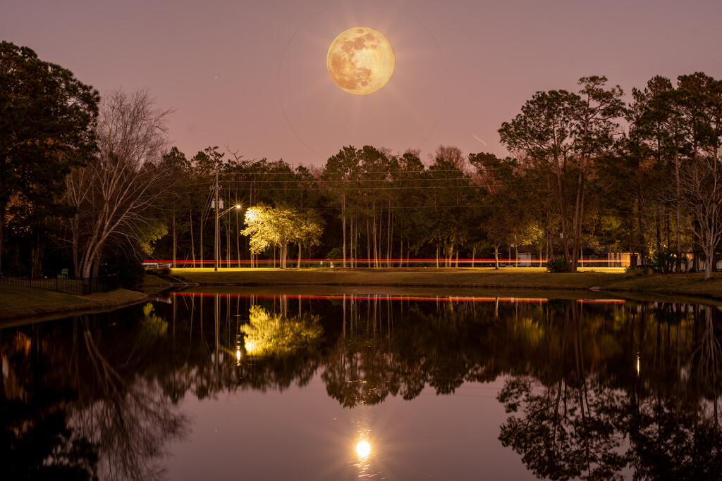 Moonrise and Reflection! by rickster549