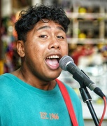 7th Jan 2023 - Young singer Red Roy at the markets in Darling Harbour. 
