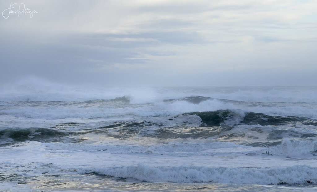 Stormy Sea at Waxmyrtle Beach  by jgpittenger