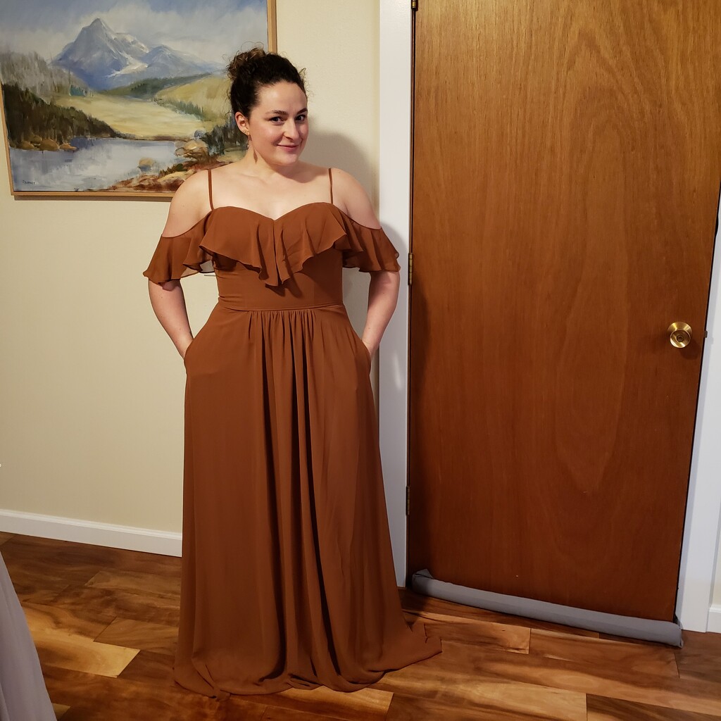 Trying on bridesmaids dresses  by labpotter