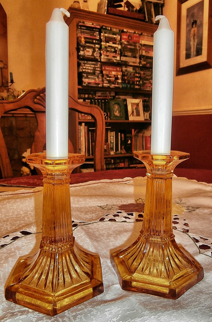 Art Deco Candlesticks by cutekitty